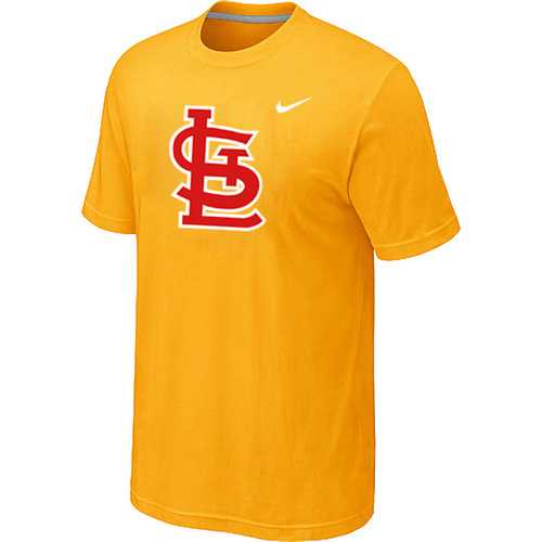 Men's St. Louis Cardinals Fresh Logo Yellow T-Shirt,We sell and wholesale Men's St. Louis Cardinals Fresh Logo Yellow T-Shirt on line form chian!